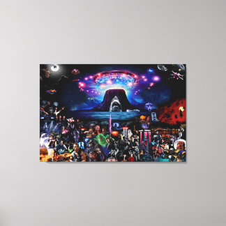 Movie memorabilia montage wall Art Leinwand