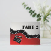 Movie Mitzvah Empfang Einladung (Stehend Vorderseite)