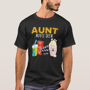 Movie Night Birthday Party Crew Kino Bi T-Shirt