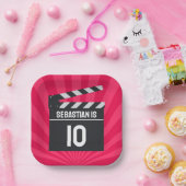 Movie Night Clapperboard Geburtstagsparty Pappteller (Party)