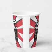 Movie Night | Clapperboard & Red Stripes Pappbecher (Rechts)