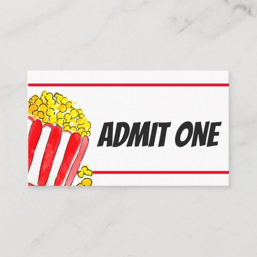 Movie night gibt ein Ticket zu Gunsten Karteneinsa Begleitkarte (Vorderseite)