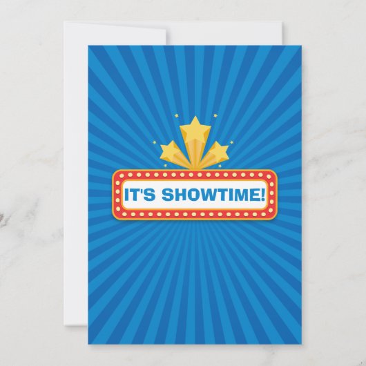 Movie Night Hollywood Birthday Party Einladung (Rückseite)