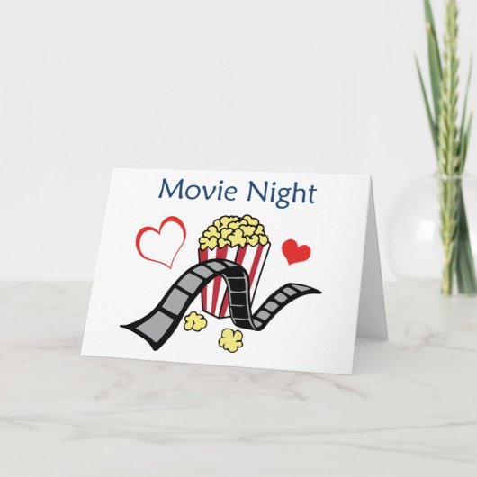 Movie Night Karte (Vorderseite)