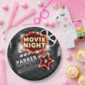 Movie Night Luxury Personalisiert Pappteller (Party)