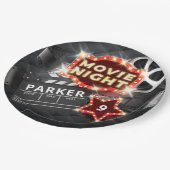 Movie Night Luxury Personalisiert Pappteller (Schrägansicht)