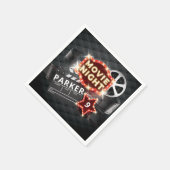 Movie Night Luxury Personalisiert Serviette (Ecke)