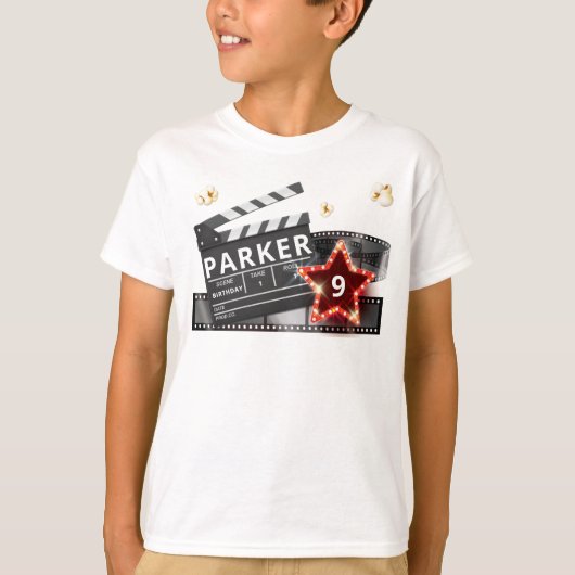Movie Night Party Luxus T-Shirt (Vorderseite)