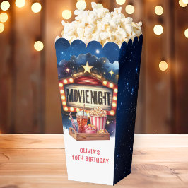 Movie Night Popcorn Kindergeburtstag Geschenkschachtel