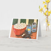 Movie Night Snacks Karte (Gelbe Blume)