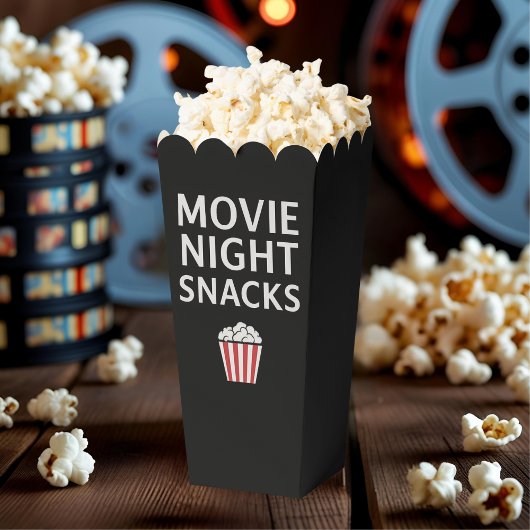 Movie Night Snacks Popcorn Box | Kids Birthday  Geschenkschachtel