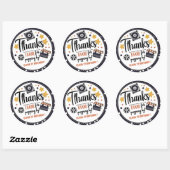 Movie Night Thank You Sticker | Popcorn Birthday (Blatt)
