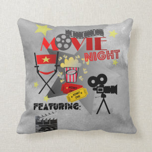 Movie Night Zuhause Theater Design Kissen
