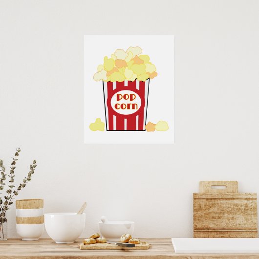 Movie Popcorn Art Poster (Küche)