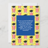 Movie Popcorn Graduation Party Einladung (Rückseite)