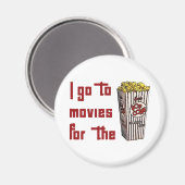 Movie Popcorn Magnet (Vorderseite/Rückseite)