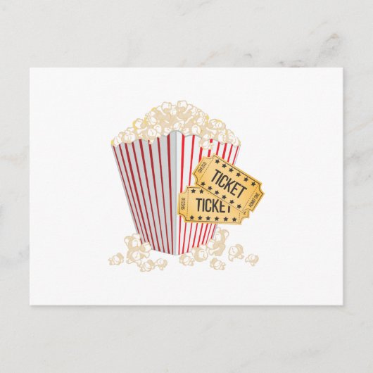 Movie Popcorn Postkarte (Vorderseite)
