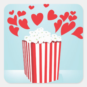 Movie Popcorn Stickers