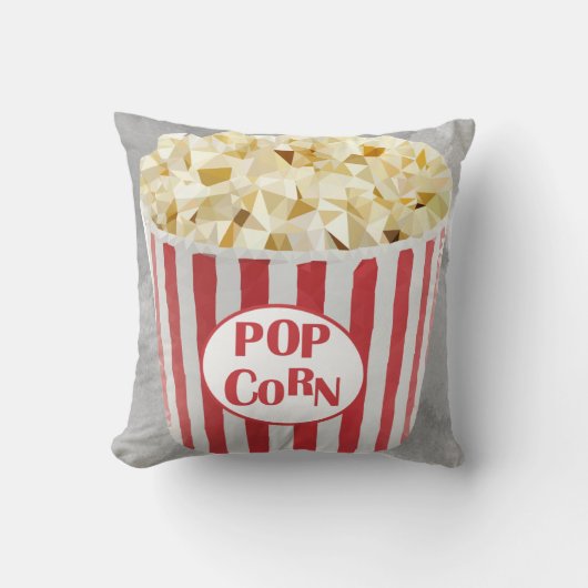 Movie Popcorn Zuhause Theaterdesign Kissen (Vorderseite)