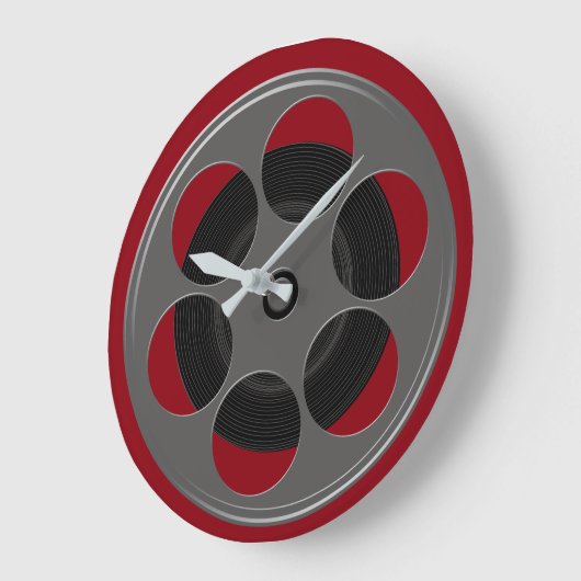 Movie Reel Große Wanduhr (Winkel)