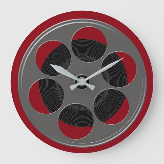 Movie Reel Große Wanduhr (Vorderseite)