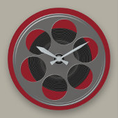 Movie Reel Große Wanduhr