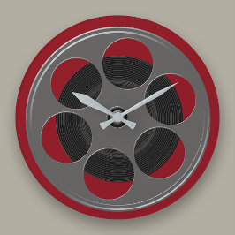 Movie Reel Große Wanduhr