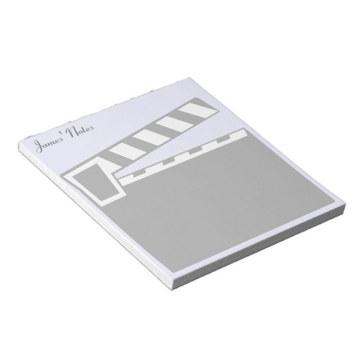 Movie Slate Clapperboard Notizblock (angewinkelt)