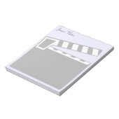 Movie Slate Clapperboard Notizblock (Rotiert)