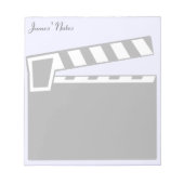 Movie Slate Clapperboard Notizblock (Vorderseite)