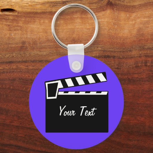Movie Slate Clapperboard Schlüsselanhänger (Vorderseite)
