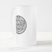 Movie Snob - lustiger Filmliebhaber Mattglas Bierglas (Vorderseite Links)