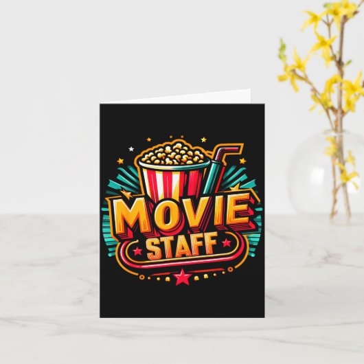 Movie Staff Party Night Behind The Scene Awesomene Karte (Gelbe Blume)