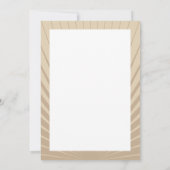 Movie Star Bar Mitzvah Danke, Tan Navy Blue Dankeskarte (Rückseite)