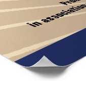 Movie Star Bar Mitzvah Poster Tan Navy Blue (Ecke)