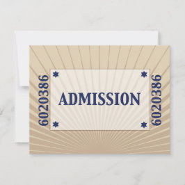 Movie Star Bar Mitzvah Reply UAWG Tan Navy Blue RSVP Karte