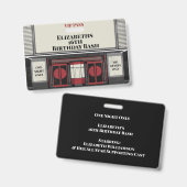 Movie Star Birthday Bash VIP Pass Ausweis (Vorder- & Rückseite)