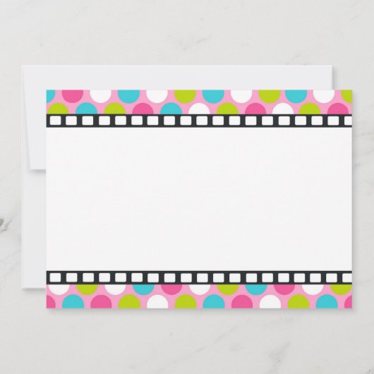 Movie Star Geburtstag Einladung (Rückseite)