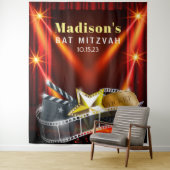 MOVIE STAR HOLLYWOOD Bat Mitzvah Invitation Wandteppich (Beispiel)