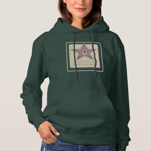 Movie Star Hollywood Boulevard Design Hoodie (Vorderseite)