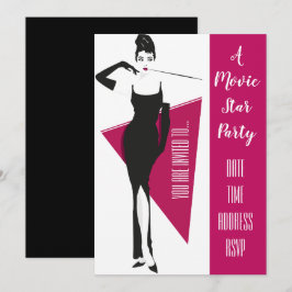 Movie Star Hollywood Kleid up Party Einladung