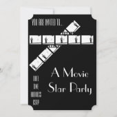 Movie Star Hollywood kleidet sich Party Einladung (Vorderseite)