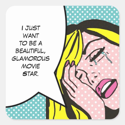 Movie Star Pop Art Stickers (Vorderseite)