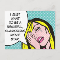 Movie Star Pop Postkarte