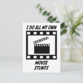 Movie Stunts Postkarte (Stehend Vorderseite)