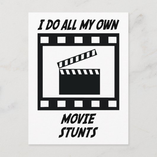 Movie Stunts Postkarte (Vorderseite)