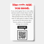 Movie Survival Guiide Lanyard Abzeichen Ausweis (Rückseite)