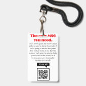 Movie Survival Guiide Lanyard Abzeichen Ausweis (Rückseite mit Schlüsselband)