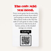 Movie Survival Guiide Lanyard Abzeichen Ausweis (Rückseite)