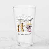 Movie Theater Concession Stand Hotdog Popcorn Pint Glas (Rückseite)